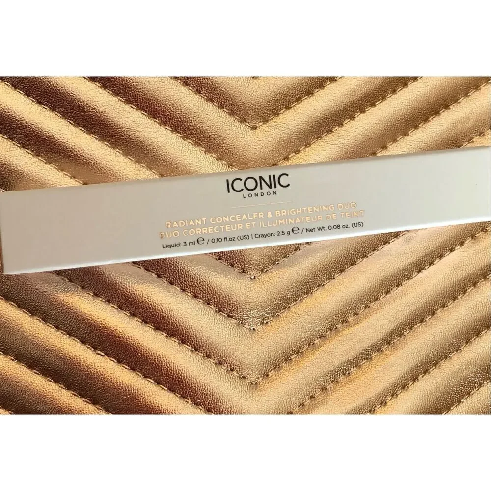 ICONIC LONDON - NWT - Radiant Concealer & Brightening Duo in WARM MEDIUM. 2-in-1